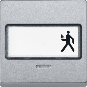   Schneider Merten Feliratozható billentyű, jelzőfényes funkciókhoz, System-M, alumínium 434660