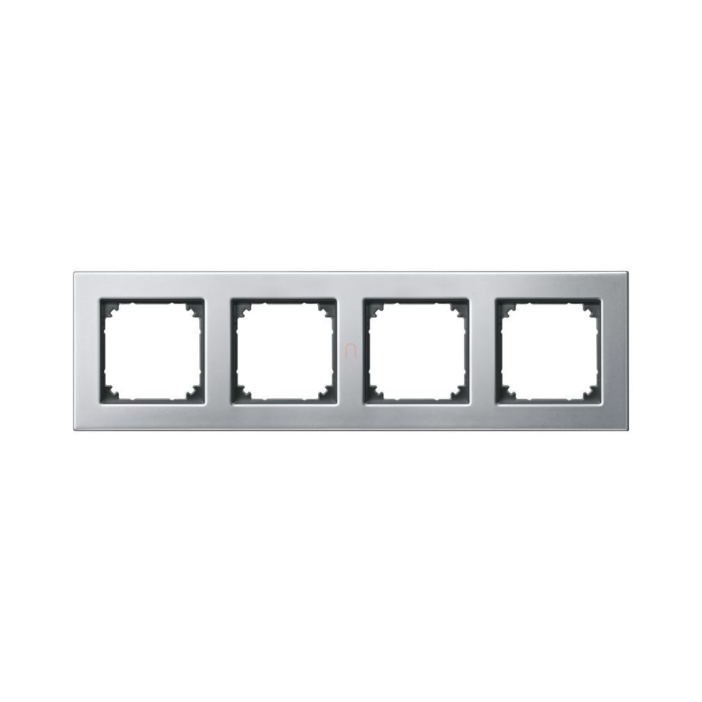 Merten M-Elegance négyes keret, platina (fém) 475460 Schneider