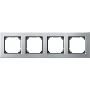 Schneider Merten M-Plan négyes keret, platina (fém) 475460