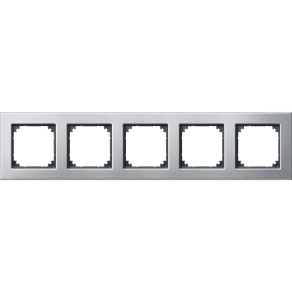 Schneider Merten M-Plan ötös keret, platina (fém) 475560