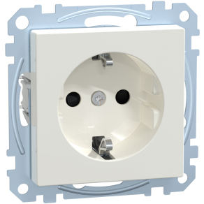  Schneider Merten 2P+F csatlakozóaljzat, csavaros, 16A, System-M, polárfehér MEG2401-0319