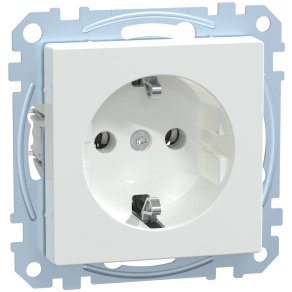   Schneider Merten 2P+F csatlakozóaljzat, csavaros, 16A, System-M, aktívfehér MEG2401-0325