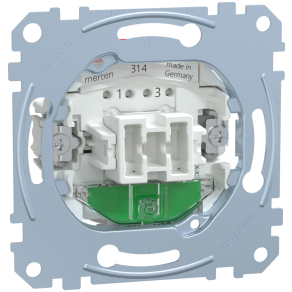   Schneider Merten Kétpólusú kapcsoló, ellenőrzőfénnyel, rugós, 10AX MEG3102-0000
