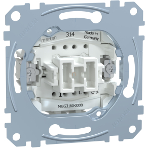   Schneider Merten Egypólusú nyomó, jelzőfénnyel, rugós, 10A MEG3160-0000