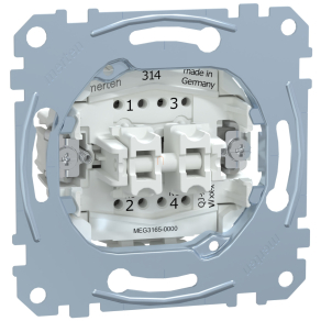   Schneider Merten Kettős nyomó, jelzőfénnyel, záróérintkezős (NO), rugós, 10A MEG3165-0000