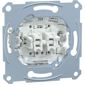   Schneider Merten redőnykapcsoló, kiegészítő kontakttal, rugós, 10AX MEG3714-0000