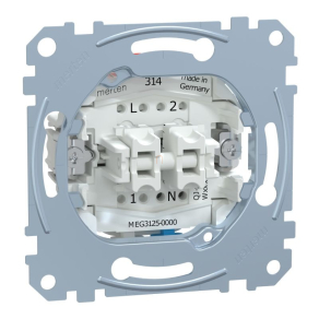   Schneider Electric Merten - MEG3125-0000 - Csillárkapcsoló, nulla csatlakozóval, rugós, 10AX