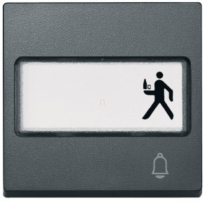   Schneider Merten Feliratozható billentyű, csengőjellel, System-M, antracit MEG3365-0414