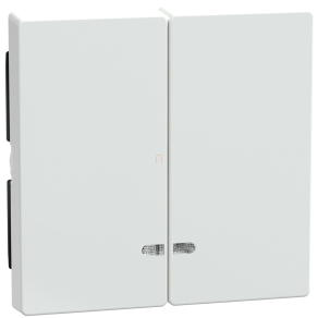   Schneider Merten Dupla billentyű, fényjelzős funkciókhoz, System-M, aktívfehér MEG3420-0325