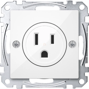   Schneider Merten Amerikai 2P+F csatlakozóaljzat, 15A, 125 V, System-M, polárfehér MEG2151-0319