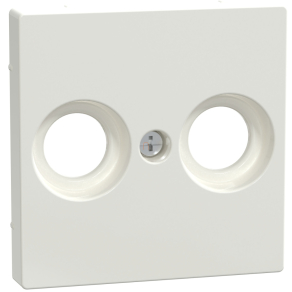   Schneider Merten Fedlap, 2 kimenetes antenna csatlakozóhoz, System-M, polárfehér MEG4122-0319