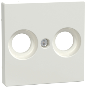   Schneider Merten Fedlap, 2 kimenetes antenna csatlakozóhoz, System-M, mattfehér MEG4122-0419