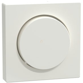   Schneider Merten Fedlap, forgatógombos fényerőszabályzóhoz, System-M, polárfehér MEG5250-0319