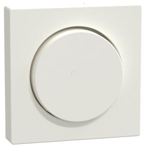   Schneider Merten Fedlap, forgatógombos fényerőszabályzóhoz, System-M, mattfehér MEG5250-0419