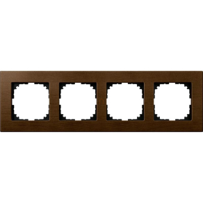   Schneider Electric Merten M-Plan - MEG4054-3473 - négyes keret, dió (fa)