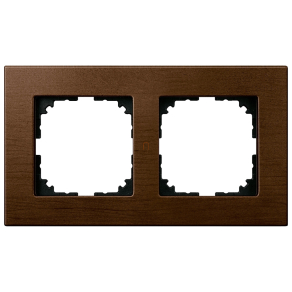 Schneider Merten M-Plan kettes keret, dió (fa) MEG4052-3473