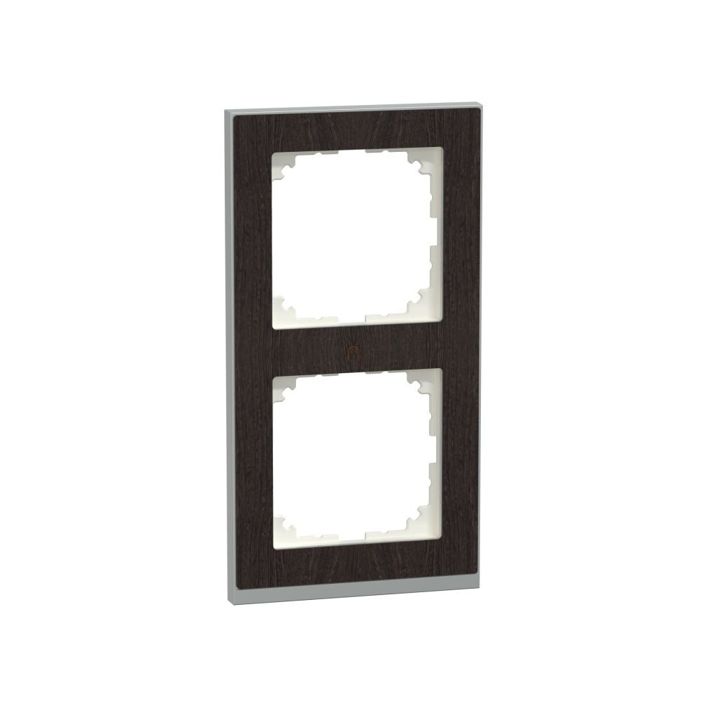 MERTEN M-Pure kettes keret, wenge/alumínium MEG4020-3671 Schneider