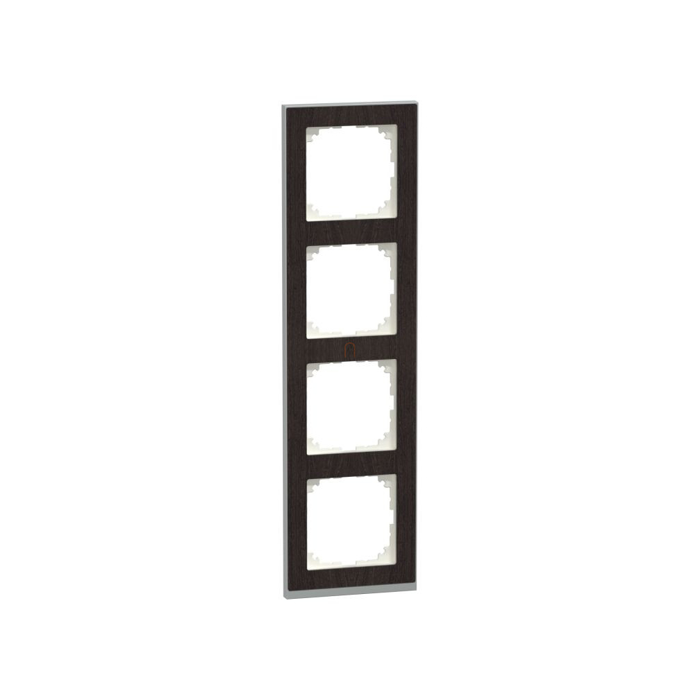 MERTEN M-Pure négyes keret, wenge/alumínium MEG4040-3671 Schneider