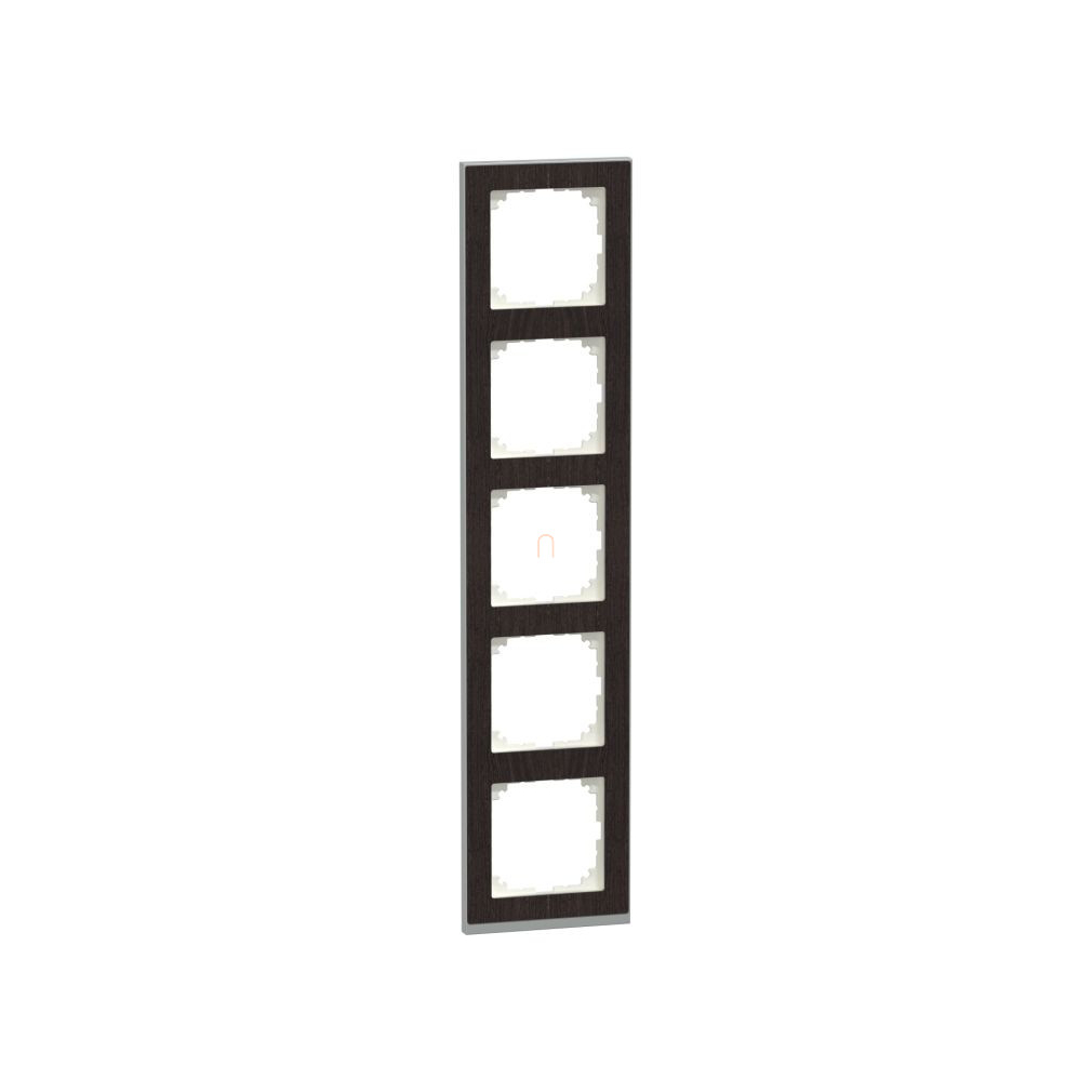 MERTEN M-Pure ötös keret, wenge/alumínium MEG4050-3671 Schneider
