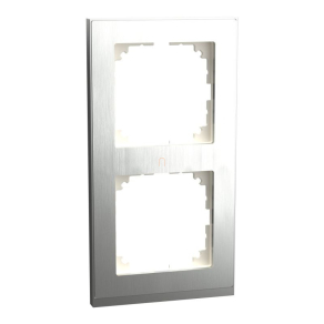   Schneider Electric Merten M-Pure - MEG4020-3646 - kettes keret, rozsdamentes acél/alumínium (fém)