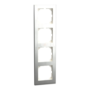   Schneider Electric Merten M-Pure - MEG4040-3646 - négyes keret, rozsdamentes acél/alumínium (fém)