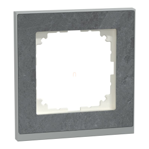   Schneider Electric Merten M-Pure - MEG4010-3669 - egyes keret, pala/alumínium (kő)