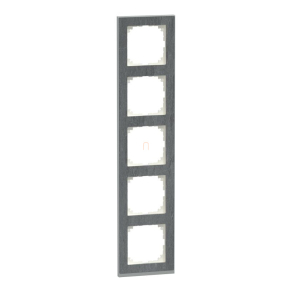   Schneider Electric Merten M-Pure - MEG4050-3669 - ötös keret, pala/alumínium (kő)