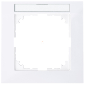   Schneider Merten M-Pure feliratozható egyes keret, aktívfehér MEG4011-3625