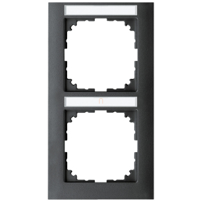   Schneider Merten M-Pure feliratozható kettes keret, függőleges, antracit MEG4022-3614