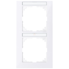   Schneider Merten M-Pure feliratozható  függőleges kettes keret, aktívfehér MEG4022-3625