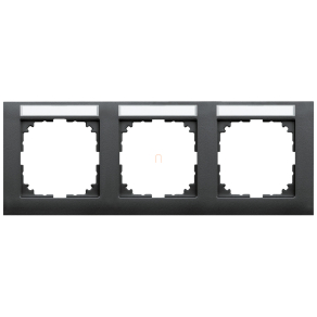   Schneider Merten M-Pure feliratozható hármas keret, vízszintes, antracit MEG4031-3614