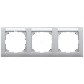   Schneider Merten M-Pure feliratozható  vízszintes hármas keret, alumínium MEG4031-3660