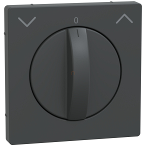   Schneider Electric Merten System Design - MEG3875-6034 - Fedlap forgatógombos redőnynyomóhoz, antracit