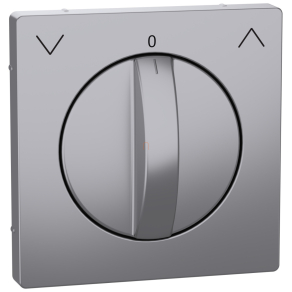   Schneider Electric Merten System Design - MEG3875-6036 - Fedlap forgatógombos redőnynyomóhoz, acél