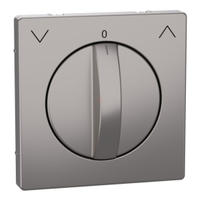   Schneider Electric Merten System Design - MEG3875-6050 - Fedlap forgatógombos redőnynyomóhoz, nikkel