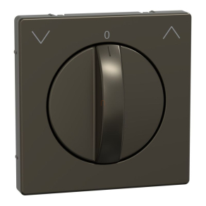   Schneider Electric Merten System Design - MEG3875-6052 - Fedlap forgatógombos redőnynyomóhoz, mokka