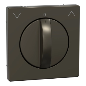 Schneider Electric Merten System Design - MEG3875-6052 - Fedlap forgatógombos redőnynyomóhoz, mokka