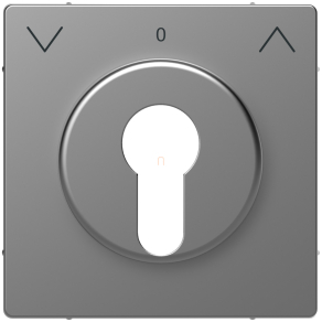   Schneider Electric Merten System Design - MEG3883-6036 - Fedlap kulcsos redőnyvezérlőhöz, acél