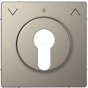   Schneider Electric Merten System Design - MEG3883-6050 - Fedlap kulcsos redőnyvezérlőhöz, nikkel