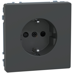   Schneider Electric Merten System Design - MEG2300-6034 - 2P+F csatlakozóaljzat biztonsági zsaluval, rugós, 16A, antracit