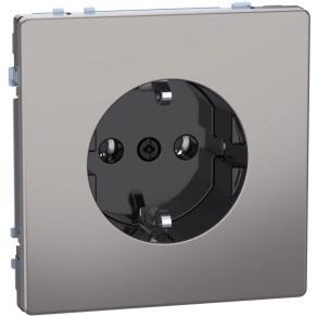   Schneider Electric Merten System Design - MEG2301-6050 - 2P+F csatlakozóaljzat, rugós, 16A, nikkel