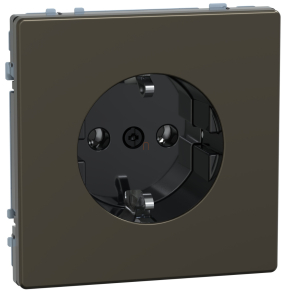   Schneider Electric Merten System Design - MEG2301-6052 - 2P+F csatlakozóaljzat, rugós, 16A, mokka