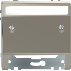   Schneider Electric Merten System Design - MEG4540-6050 - Fedlap kommunikációs betétekhez, feliratozható, nikkel