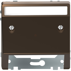   Schneider Electric Merten System Design - MEG4540-6052 - Fedlap kommunikációs betétekhez, feliratozható, mokka