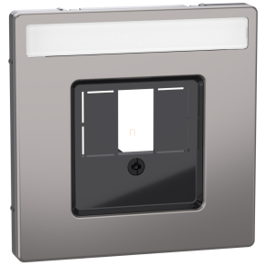   Schneider Electric Merten System Design - MEG4250-6050 - Fedlap, többfunkciós, feliratozható, nikkel