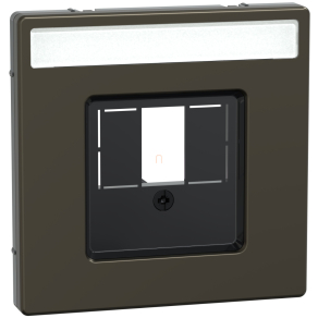   Schneider Electric Merten System Design - MEG4250-6052 - Fedlap, többfunkciós, feliratozható, mokka