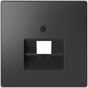   Schneider Electric Merten System Design - MEG4521-6034 - Fedlap 1xRJ45 aljzathoz, döntött, antracit