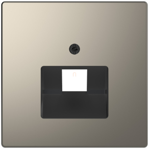   Schneider Electric Merten System Design - MEG4521-6050 - Fedlap 1xRJ45 aljzathoz, döntött, nikkel