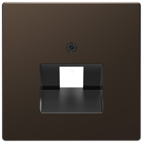   Schneider Electric Merten System Design - MEG4521-6052 - Fedlap 1xRJ45 aljzathoz, döntött, mokka