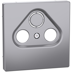   Schneider Electric Merten System Design - MEG4123-6036 - Fedlap, 3 kimenetes antenna csatlakozóhoz, acél